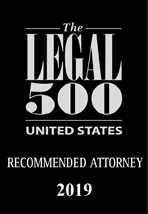 The Legal 500 US Recommended Attorney 2019