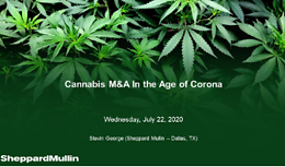 Cannabis Webinar Wednesday - Cannabis M&A in the Age of Corona