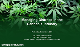 Cannabis Webinar Wednesday - Managing Distress in the Cannabis Industry – Meeting Challenges and Opportunities