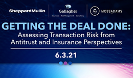 Getting the Deal Done: Assessing Transactional Risk from Antitrust and Insurance Perspectives