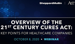 Overview of the 21st Century Cures Act Webinar