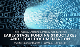 Third Thursday Emerging Companies Webinar Series: Early Stage Funding Structures and Legal Documentation