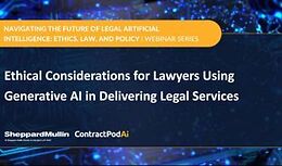 Ethical Considerations for Lawyers Using Generative AI in Delivering Legal Services