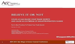 Part Two: Best Practices To Protect Your Trade Secrets